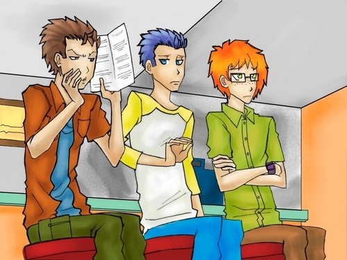 Phil, Tommy and Chuckie Re-rendered from a Scene in All Grown Up
