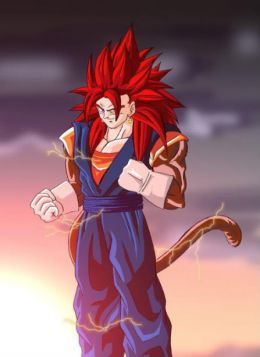 Red hair Goku SSJ4
