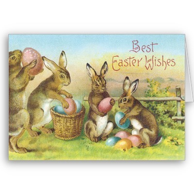  Vintage Bunnies & Easter Cards