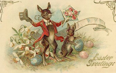  Vintage Bunnies & Easter Cards