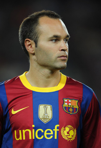  A. Iniesta playing for Barcelona