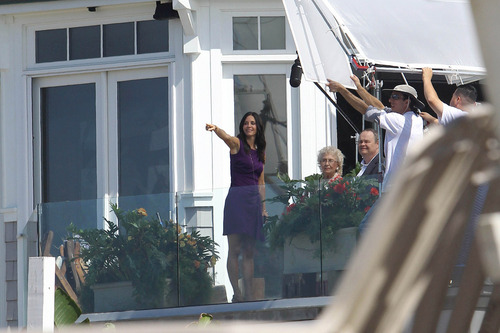  Courteney On The Set Of Cougar Town