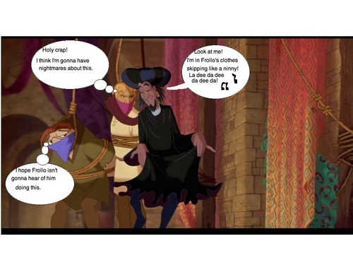 In Frollo's clothes