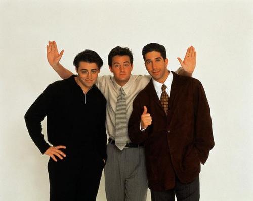  Joey Tribbiani, Chandler Bing,and Ross Geller