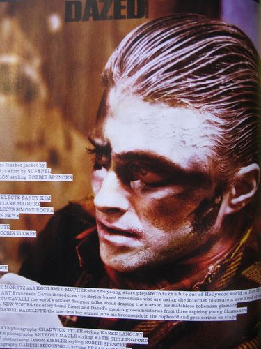  New Daniel Radcliffe Dazed & Confused magazine تصویر