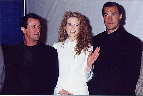  Nicole with Sylvester Stallone and Steven Segal at Showest Convention
