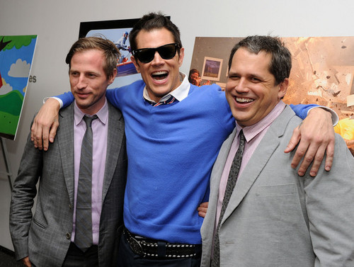  Spike Jonze, Johnny Knoxville & Jeff Tremaine @ the New York Premiere of Jackass 3D
