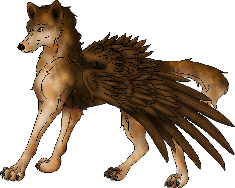  Winged 늑대