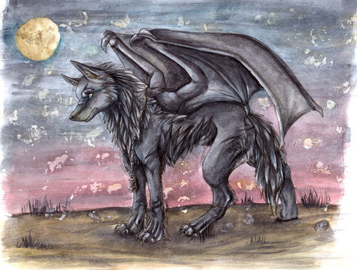 Winged wolves