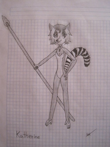  A warrior lémure, lemur