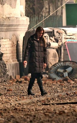  Angelina on set in Budapsest