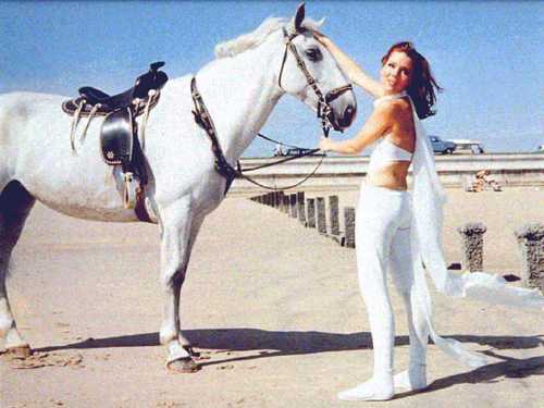 Diana and a horse