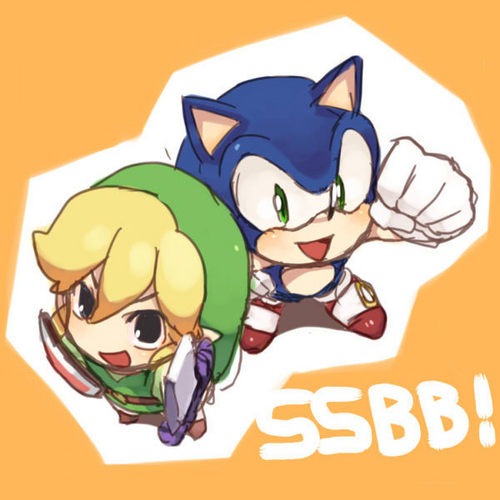  Toon Link and Sonic :)