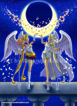  sailor moon and sailor comite