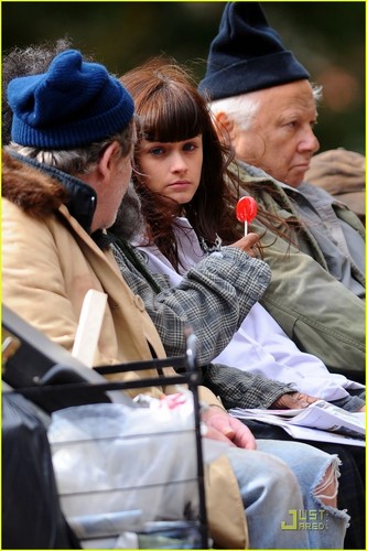  Alexis Bledel@ set of her new film 제비꽃, 바이올렛 & Daisy, on Friday (October 22)