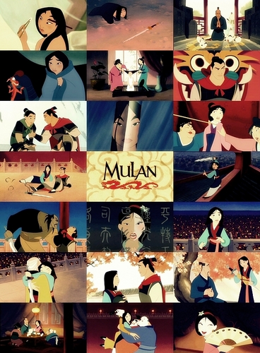  Disney Movie collage - Mulan