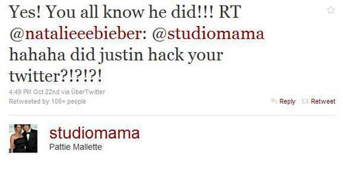  Justin hack his mom :D