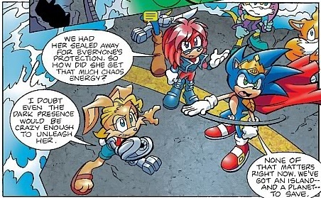  King Sonic, Lara-Su and Belle