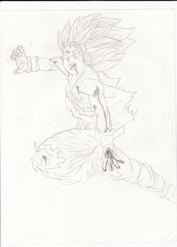 My drawing of Gohan doing the kamehameha