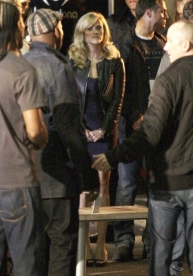  Reese on set of "This Means War"