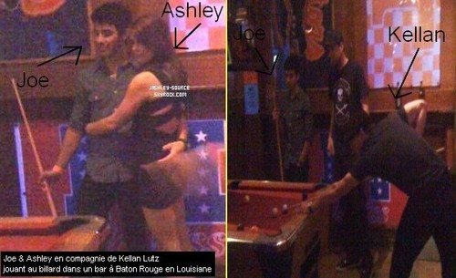  24 octobre 2010 joe jonas Ahley greene dans un bar en Louisiane avec le meuilleur d'Ashley