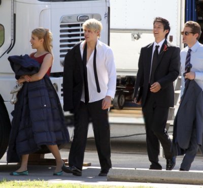  Dianna and Chord on set Oct. 26