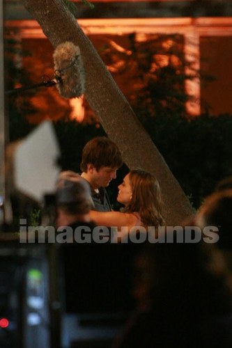  Filming reshoots with Ashton Kutcher, Los Angeles, CA