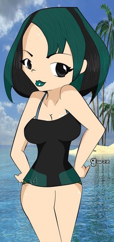  Gwen in a bathing suit