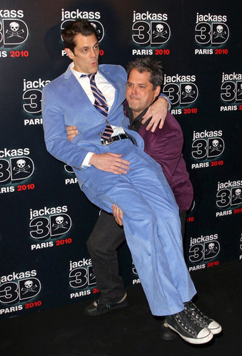 Jeff Tremaine & Johnny Knoxville @ the Paris Premiere of 'Jackass 3D'
