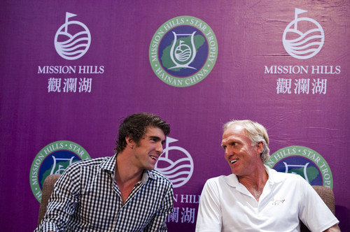  M. Phelps attending Mission Hills nyota Trophy