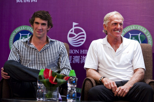 M. Phelps attending Mission Hills Star Trophy