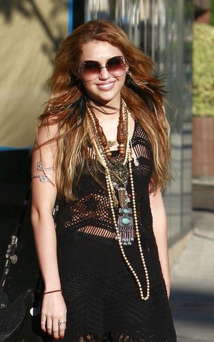  Miley,Candids,October 2010