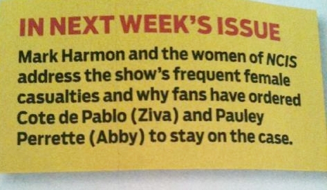  TVGuide Coverage on Women of NCIS