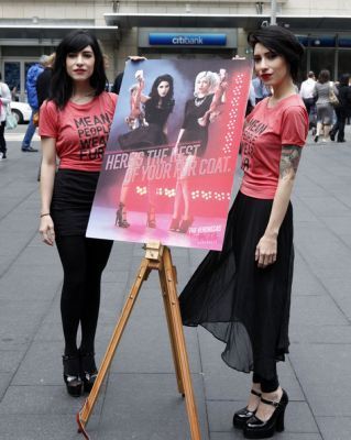 The Veronicas Unveil Anti-Fur Ad For Peta 2010