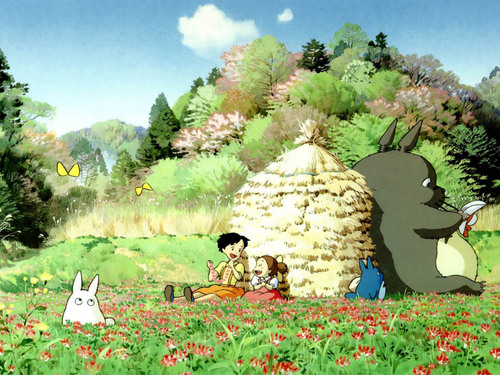  Totoro karatasi la kupamba ukuta