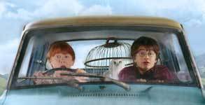  harry and ron in the car