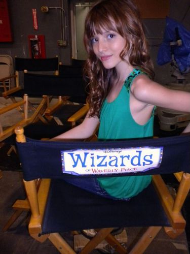 Bella On The Set Of "Wizards Of Waverly place"