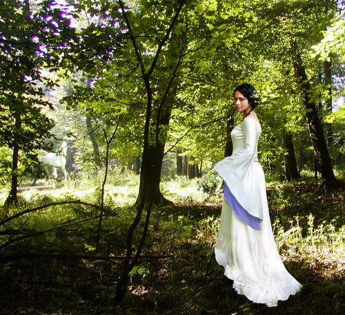 Guinevere in forest
