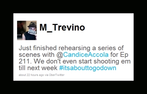  Micheal Trevino Tweets About Candice.