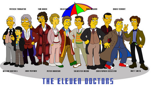  The 11 Doctors Simpsons Style