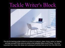  writer's block