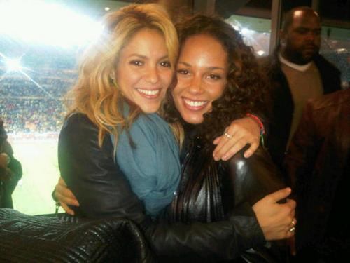   	Shakira and Alicia Keys 