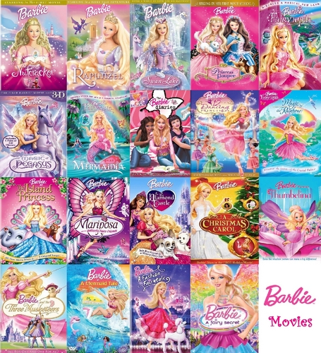  búp bê barbie phim chiếu rạp Collection (COMPLETE)