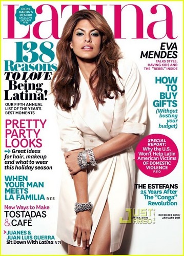  Eva Mendes Covers 'Latina' December 2010