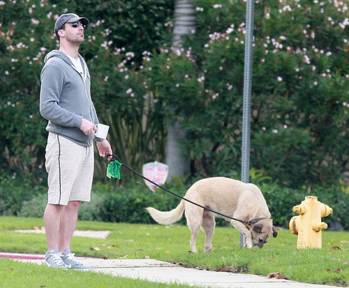  Jon Hamm Walking his Dog