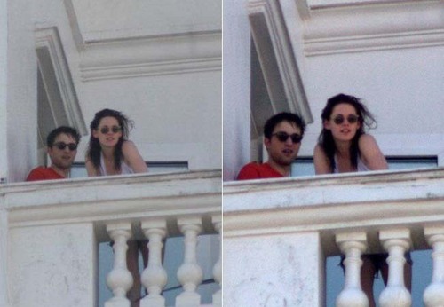  RobSten pics from their hotel in Brazil