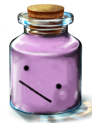  You got DITTO in a bottle! Use it with C to transform it into anything!