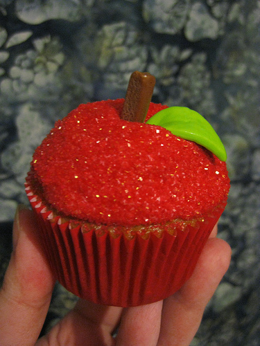  apfel, apple cupcake