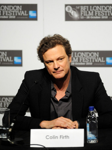  Colin Firth at The King's Speech Press Conference at 54th BFI লন্ডন Film Festival
