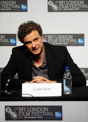  Colin Firth at The King's Speech Press Conference at 54th BFI Лондон Film Festival